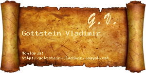 Gottstein Vladimir névjegykártya